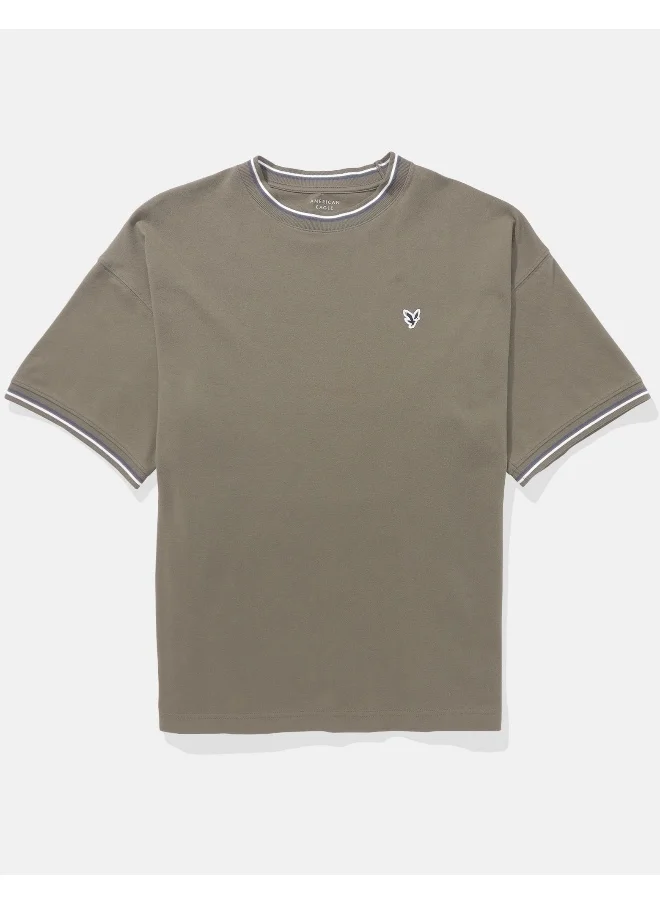 American Eagle Crew Neck Logo Detail Short Sleeve T-Shirt