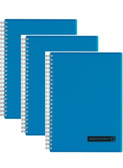 Maruman دفتر ملاحظات مكون من 3 قطع مقاس A5 بلون أزرق  - Image 1