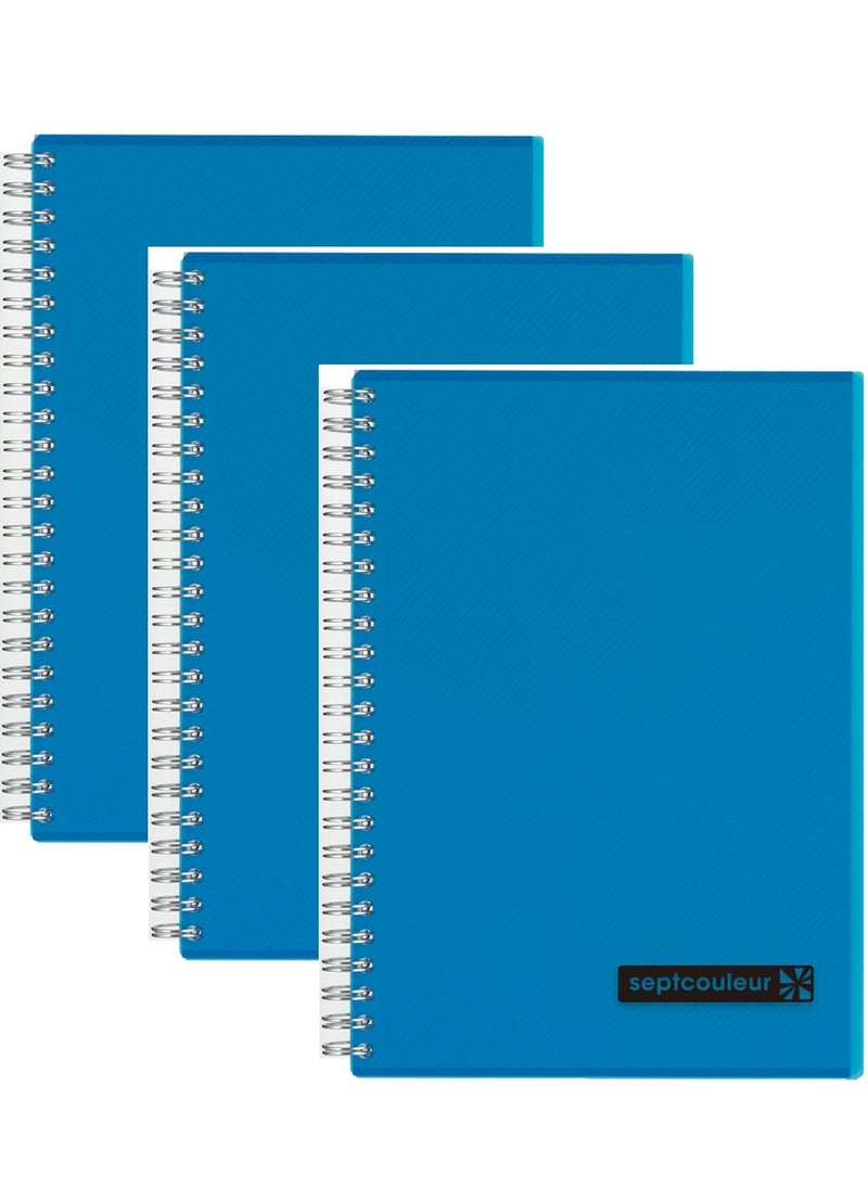 Maruman - دفتر ملاحظات مكون من 3 قطع مقاس A5 بلون أزرق - Image 1