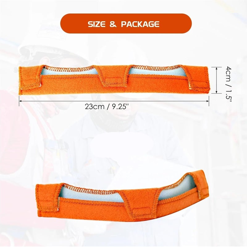 Hard Hat Sweatband 8pcs Universal Helmet Sweatband Washable Cotton Hard Hat Liner Welding Antiperspirant Belt Reusable For Welding Helmet Construction Hats - Image 3