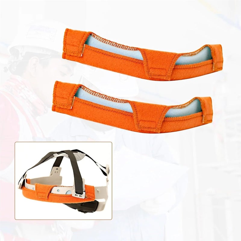 Hard Hat Sweatband 8pcs Universal Helmet Sweatband Washable Cotton Hard Hat Liner Welding Antiperspirant Belt Reusable For Welding Helmet Construction Hats - Image 2