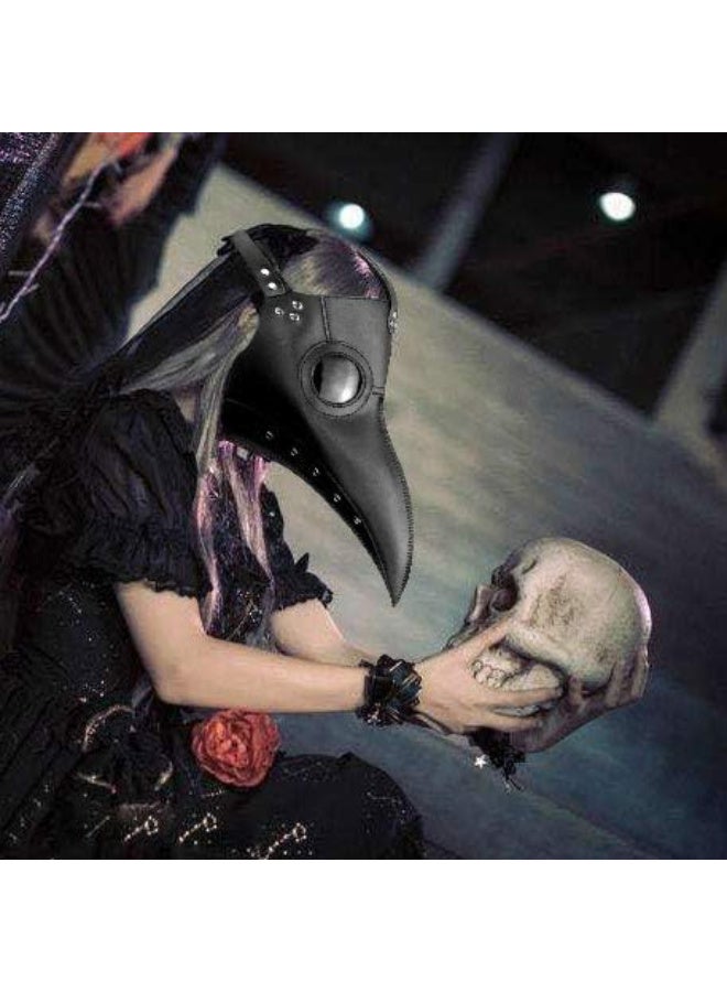 HI-FINE Bird Beak Mask - Latex Long Nose Cosplay Steampunk Scary Mask for Halloween Costume - Image 4