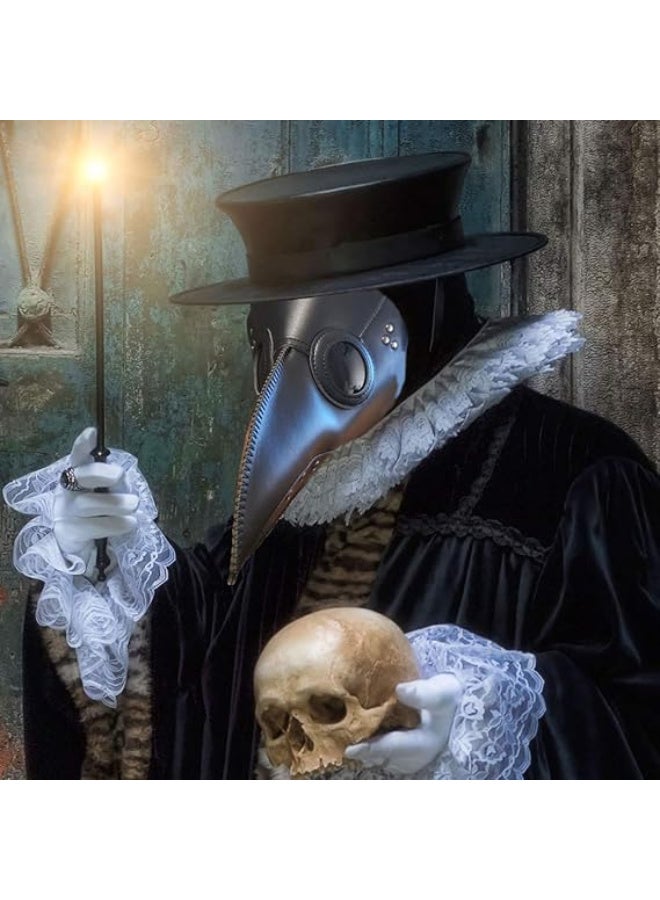 HI-FINE Bird Beak Mask - Latex Long Nose Cosplay Steampunk Scary Mask for Halloween Costume - Image 2