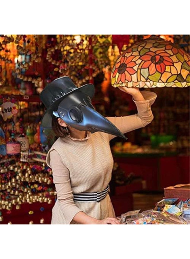 HI-FINE Bird Beak Mask - Latex Long Nose Cosplay Steampunk Scary Mask for Halloween Costume - Image 5