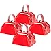 Ouffun Metal Cow Bell Noise Maker 3 Inch Pack of 4 Small Loud Metal Cowbell Noisemaker with Handle Great for Football Games Sporting Events Weddings New Years Eve Birthday Parties - Image 2