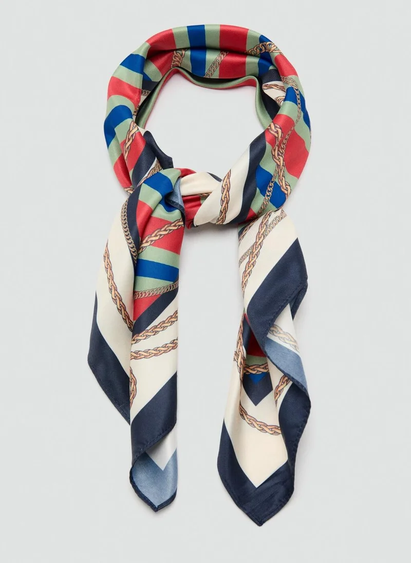 MANGO  Chain-print scarf for Women | Best Price UAE