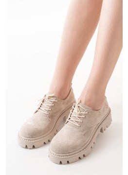 868-754 Beige Suede Lace-Up Daily High-Sole Loafer Shoes - pzsku/ZB80A4B2D444598BEA169Z/45/_/1730571430/507aa085-0fc0-4ff3-85dc-15f454775972