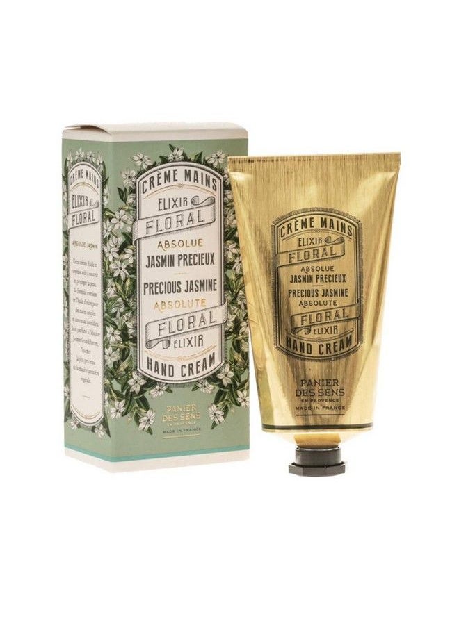 PANIER DES SENS Jasmine Hand Cream For Dry Cracked Hands With Olive Oil Made In France 96% Natural 2.6Floz75Ml  - Image 1