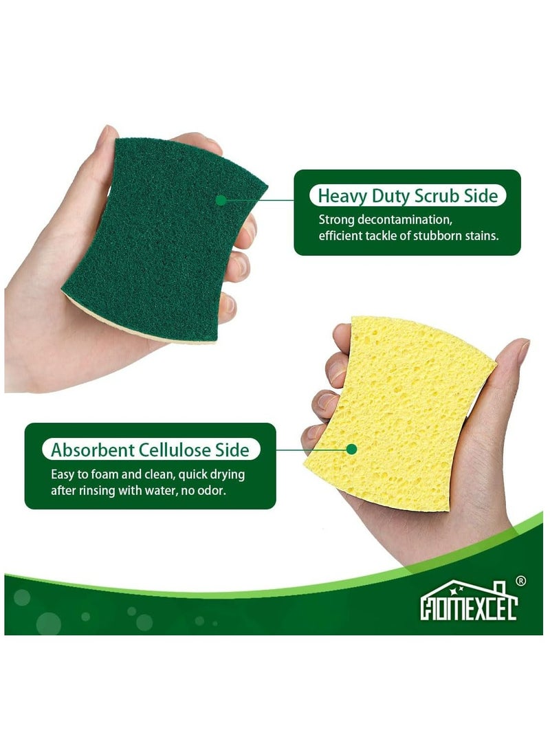 Oasisgalore Kitchen Dishwashing Sponge Dual-Sided Cleaning Sponge，5 Pcs - Image 2