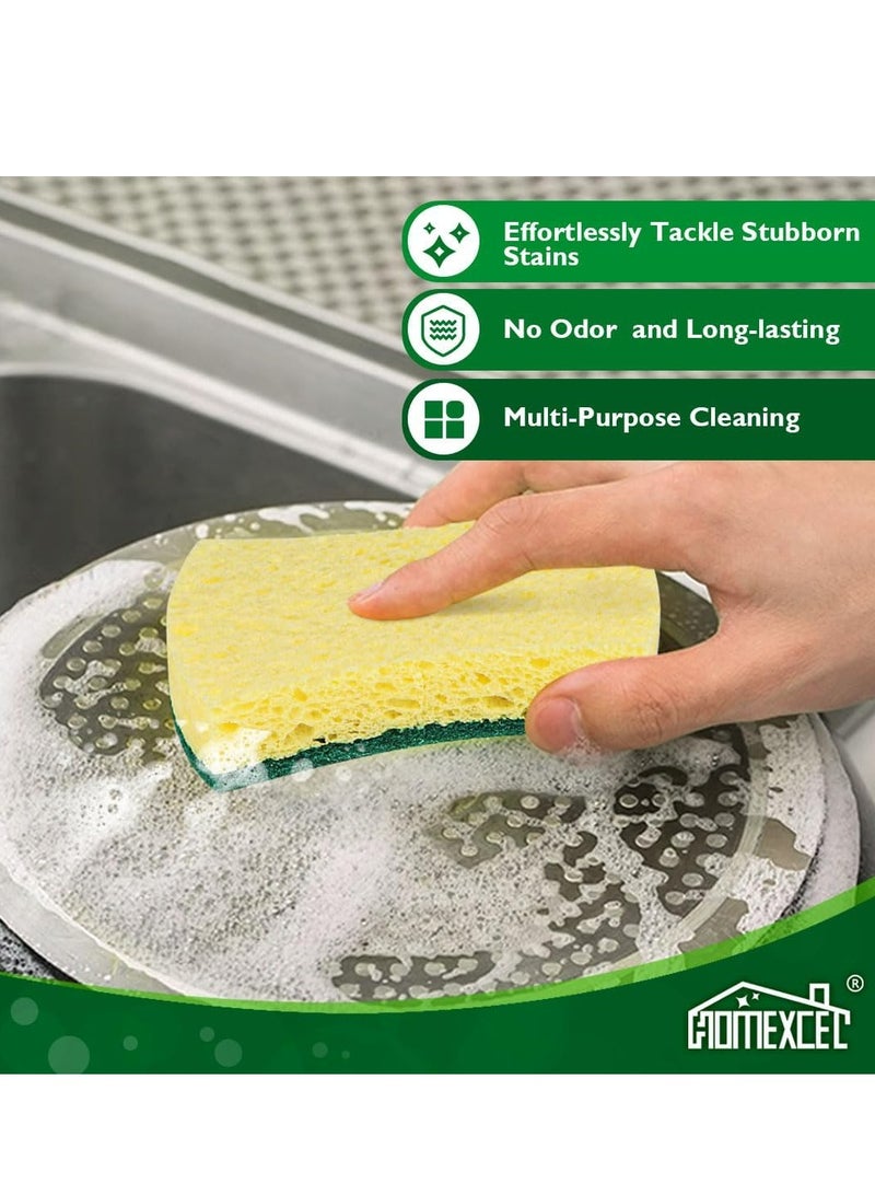 Oasisgalore Kitchen Dishwashing Sponge Dual-Sided Cleaning Sponge，5 Pcs - Image 3
