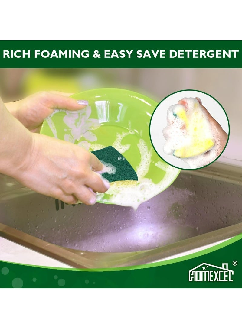 Oasisgalore Kitchen Dishwashing Sponge Dual-Sided Cleaning Sponge，5 Pcs - Image 5