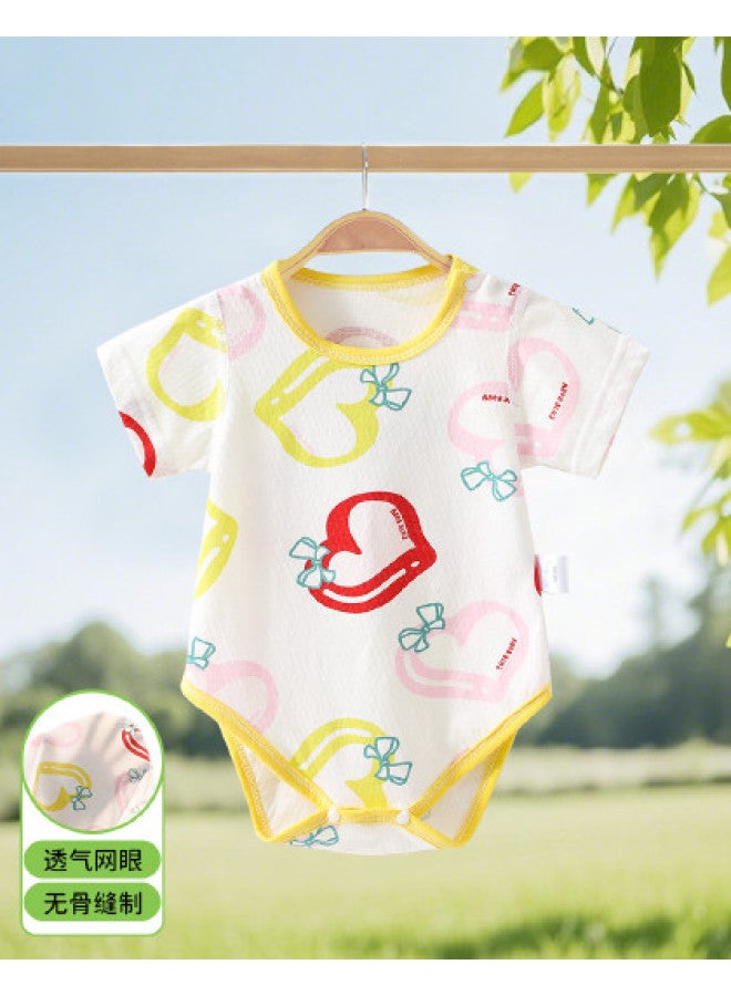 Bornbay class A Cotton Baby Romper - Thin Summer Short-sleeve Infant Onesie, Bodysuit & Crawling Outfit - Image 1
