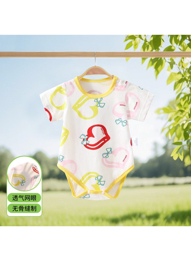 Bornbay class A Cotton Baby Romper - Thin Summer Short-sleeve Infant Onesie, Bodysuit & Crawling Outfit - Image 2