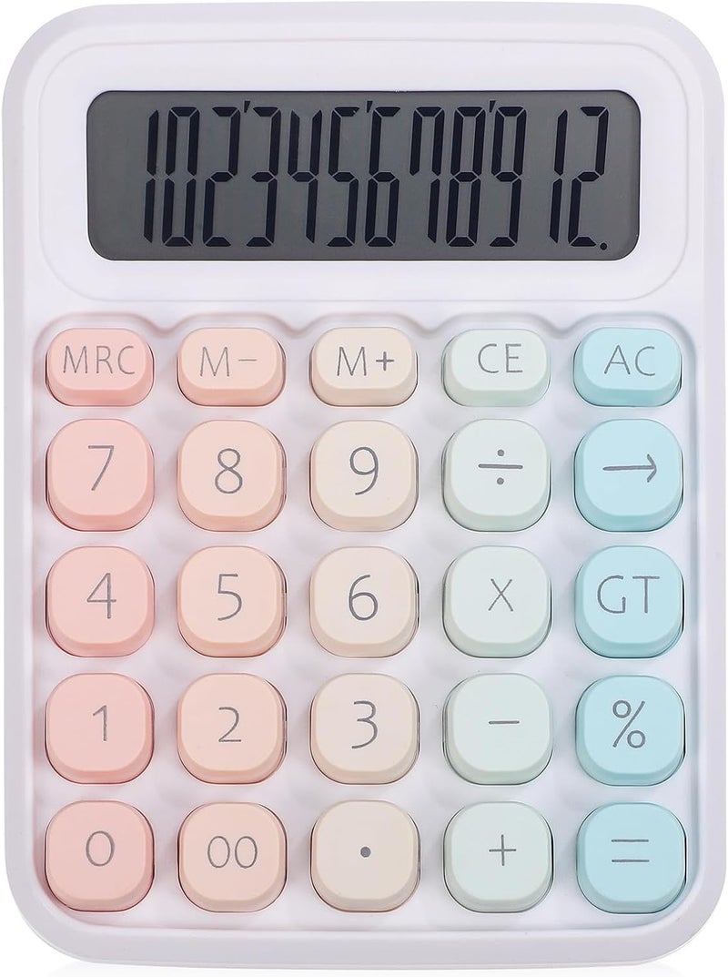 Basic Function Calculator Gradient Color Pocket Calculator with LCD Display for Office Desk and Student Use - Image 1