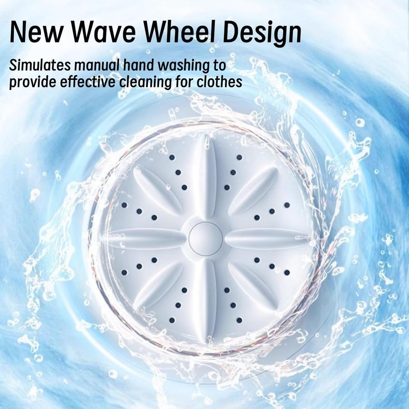 Kameety Underwear Washer Machine Portable, Mini Laundry Machine, Compact Cordless Electric Automatic Device For Underwear Socks Camping Travel Student Dorm - Image 3