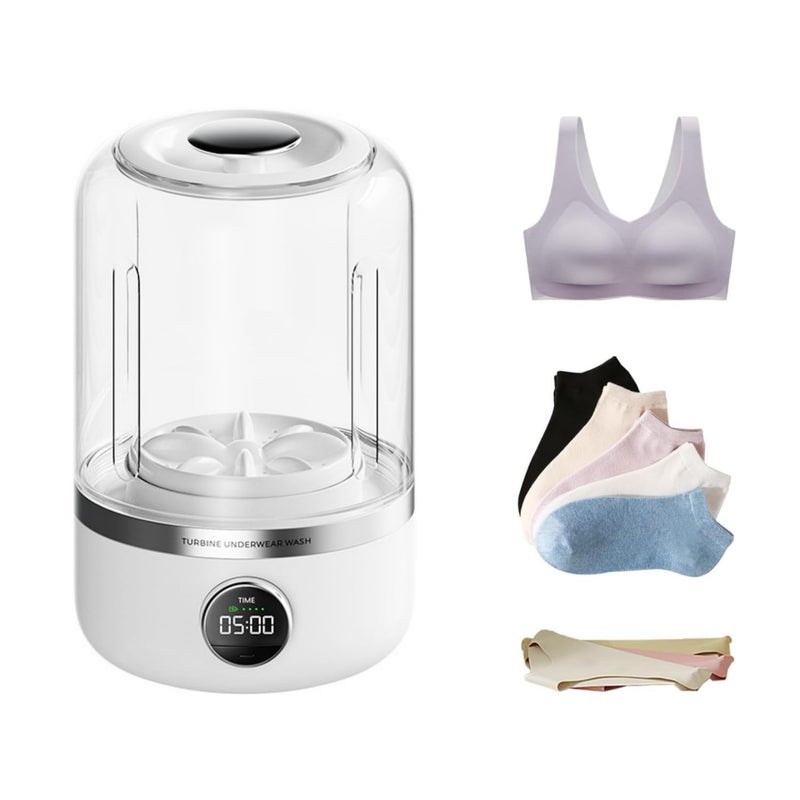 Kameety Underwear Washer Machine Portable, Mini Laundry Machine, Compact Cordless Electric Automatic Device For Underwear Socks Camping Travel Student Dorm - Image 1