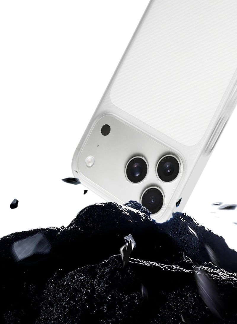 CATANES Case Cover for iPhone 17 Pro Max, Air Skin Line Design Back Cover, Sturdy Durable Ultra-Thin Case, Drop Protection Cover Clear - White - Image 4