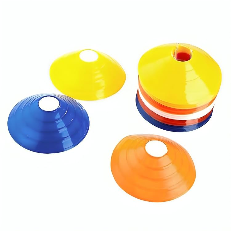 Gmefvr Cones Set | Space Marker | Agility Soccer Cones for Training, Football, Kids, Sports, Field Cone Markers (25) - Image 1