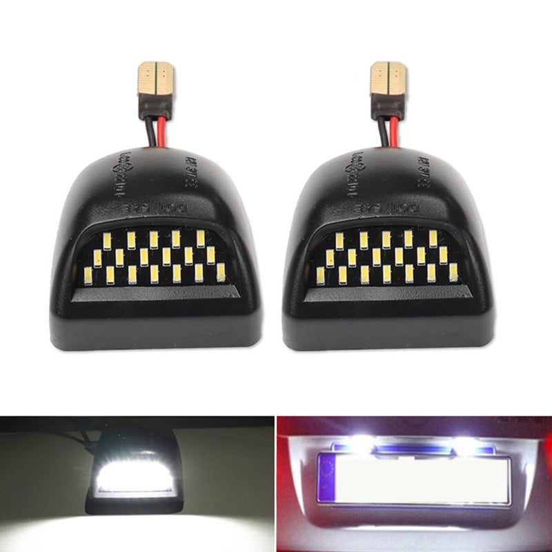 LED License Plate Light Lamp Assembly Replacement For Cadillac Escalade Chevy Silverado Suburban Tahoe GMC Sierra - Image 2