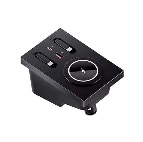 Pitruves USB Hub Wireless Charger for Volvo xc60 xc90 s90 v90 s60 v60 Retractable Hub Docking Station with Fast Charging Cable Multi Port Accessories Docking Station of Center Console tuozhanwuA - Image 1