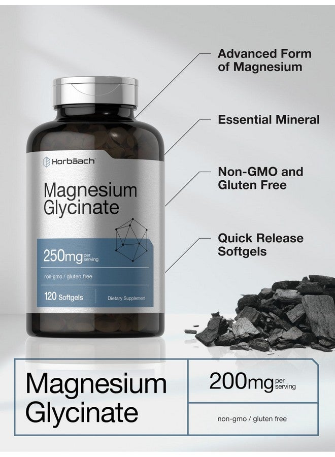 Horbäach Magnesium Glycinate | 250mg | 120 Softgels | Non-GMO and Gluten Free Supplement - Image 4