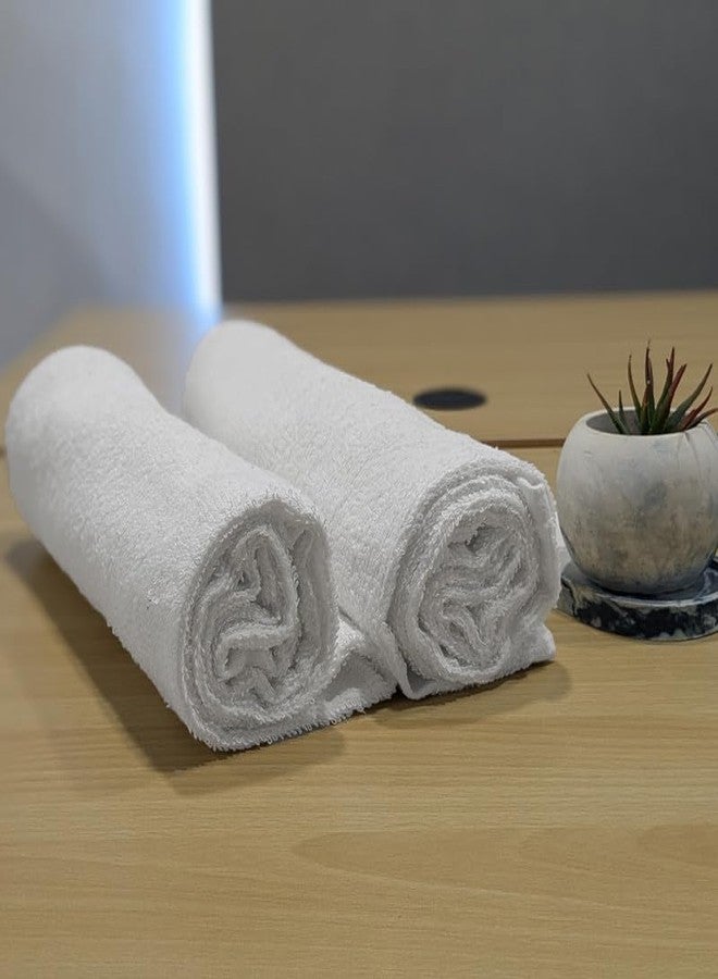 SupremePlus White Bath Towels 24x48 inches - Pack of 6, Soft, Absorbent & Quick-Dry Towels for Bathroom, Gym, Spa, Hotel & Everyday Use - Durable, Lightweight & Easy to Maintain Towel Set - Image 3