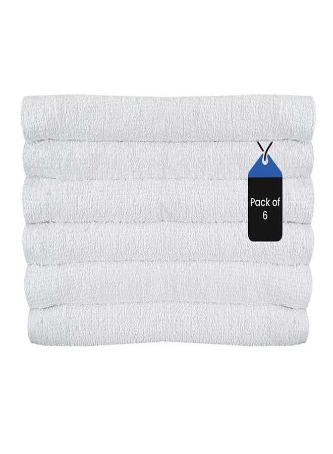 SupremePlus White Bath Towels 24x48 inches - Pack of 6, Soft, Absorbent & Quick-Dry Towels for Bathroom, Gym, Spa, Hotel & Everyday Use - Durable, Lightweight & Easy to Maintain Towel Set - Image 1
