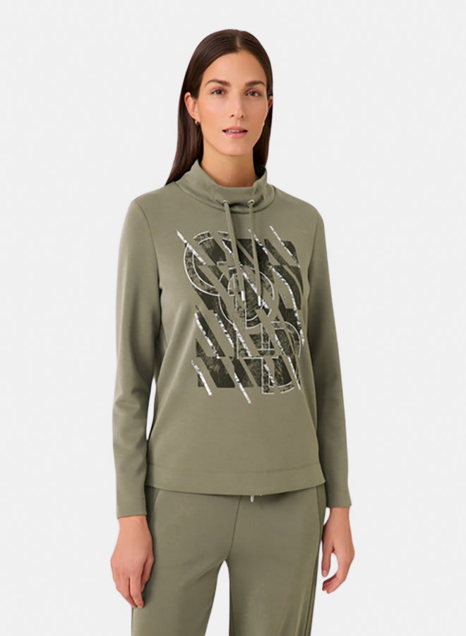 GERRY WEBER Sand-Washed Jersey Top  - Image 1