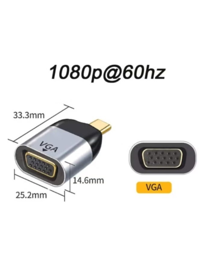 Haing Type-C To Cable Converter USB-C To VGA Adapter HI-C100-TPV - Image 4
