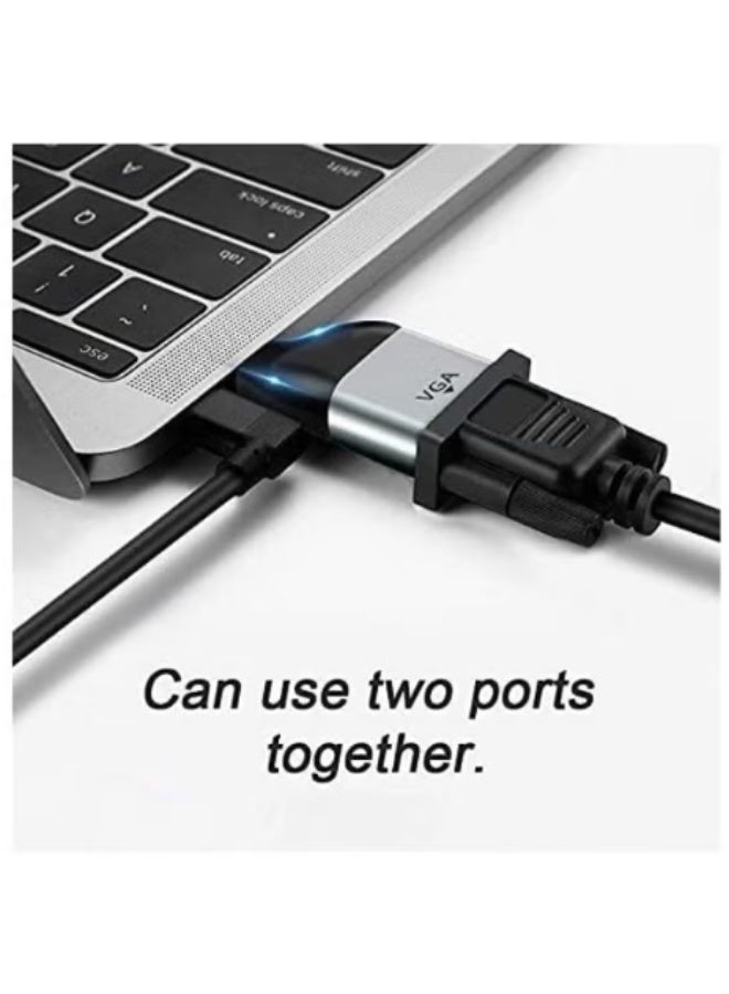 Haing Type-C To Cable Converter USB-C To VGA Adapter HI-C100-TPV - Image 3
