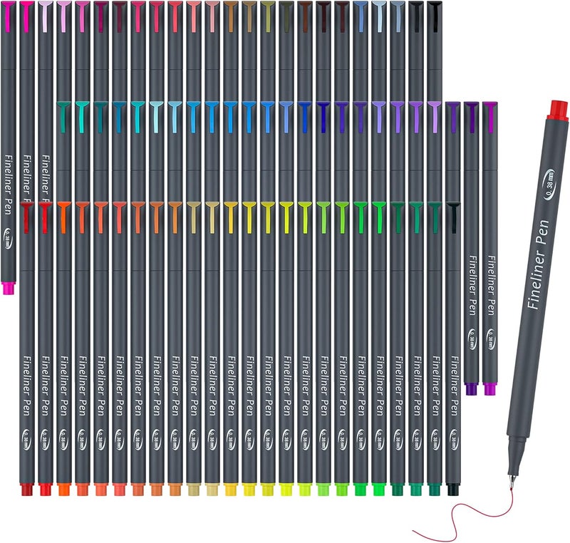 Vanstek 72 Colors Journal Planner Colored Pens, Fineliner Pens for Journaling, Writing Coloring Drawing, Note Taking, Calendar, Planner, Art Office School Gift Supplies - Image 1