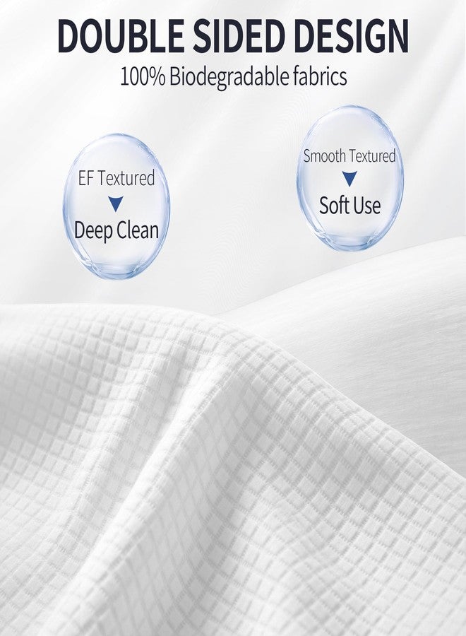 Deluwire Disposable Face Towels XL 10"×12", 50 Count Ultra Soft Thick Biodegradable Facial Towels, Plant Fiber Dry Wipes for Sensitive Skin, Makeup Remover & Face Cleansing, Skin Friendly Washcloths for Travel - Image 4