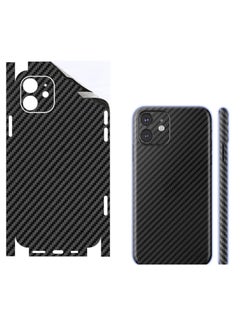 SARAOONT iPhone11 1 Piece Carbon Fiber Skin Wrap and 2 Piece 10H Screen Protectors  - Image 2