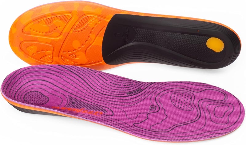 Superfeet Hike Women's Support Insoles - Trim-to-Fit Comfort Carbon Fiber Orthotic Inserts for Hiking Boots or Shoes - Professional Grade - 4.5-6 Women