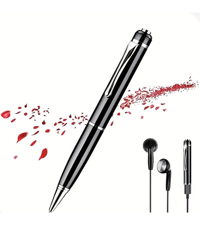 128GB Voice Activated Recorder With Noise Reduction And Auto Record Portable USB Rechargeable Mini MP3 Audio Recorder For Lectures Meetings Interviews Car PC Compatible Durable Design Long Battery Life Lightweight Device Student Notes Car Dictation - Image 1