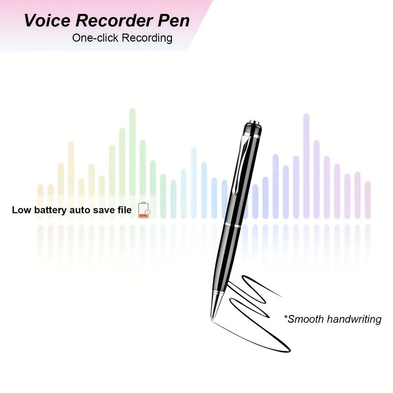 128GB Voice Activated Recorder With Noise Reduction And Auto Record Portable USB Rechargeable Mini MP3 Audio Recorder For Lectures Meetings Interviews Car PC Compatible Durable Design Long Battery Life Lightweight Device Student Notes Car Dictation - Image 4