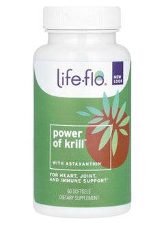 Life-flo Power of Krill With Astaxanthin 60 Softgels 