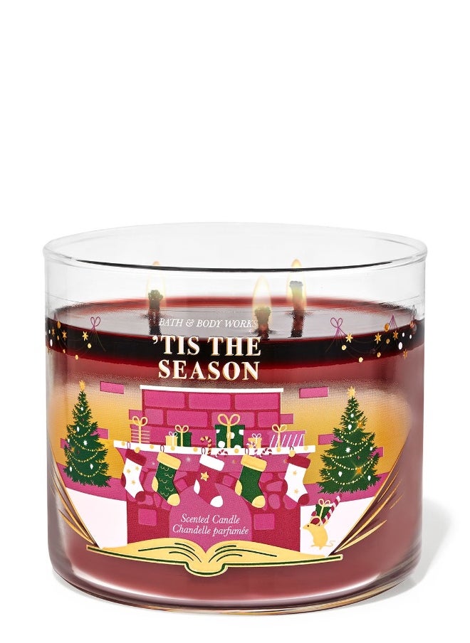 Bath & Body Works Tis the Season 3-Wick Candle  - Image 1