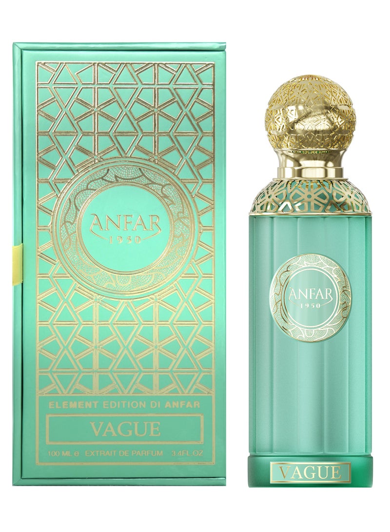 ANFAR 1950 VAGUE Extrait de Parfum, Unisex Fragrance, Top Notes: Sicilian Bergamot, Pink Pepper, Davana, 100 ML,FOR MEN AND WOMEN - Image 1