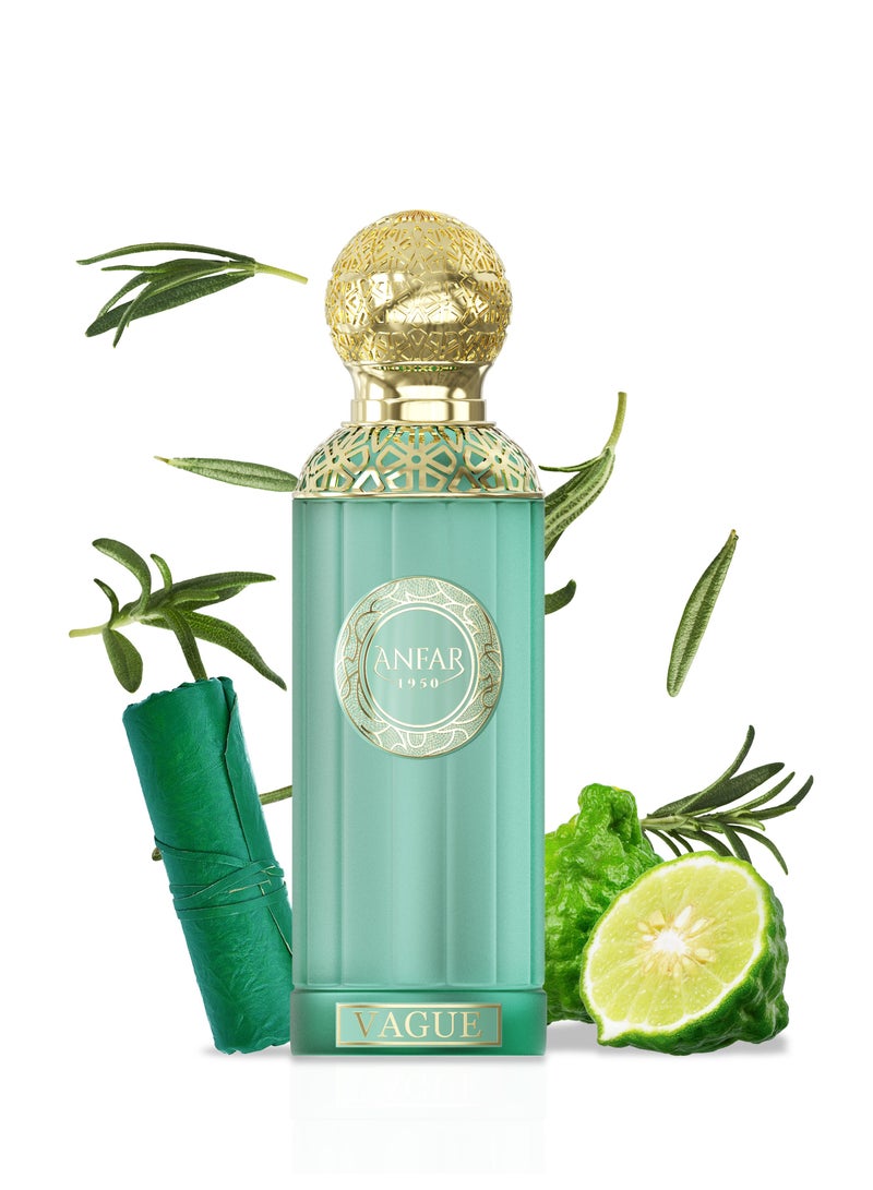 ANFAR 1950 VAGUE Extrait de Parfum, Unisex Fragrance, Top Notes: Sicilian Bergamot, Pink Pepper, Davana, 100 ML,FOR MEN AND WOMEN - Image 2