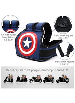 Snowie Soft Kids Safety Belt For Two Wheeler With Reflective Strips Portable Seat Belt Children Motorcycle Harness For Motorcycle Bike Adjustable Safety Harness For Boys Girls (212Years)  - Image 4