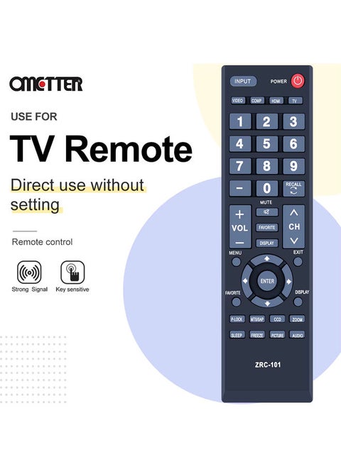 New ZRC-101 for Insignia TV Remote Control NS-LCD15-09 NS-LCD37-09 NS-LCD26-09 NS-LCD22-09 NS-LCD32-09 NS-LCD19-09 NS-LCD19-09CA