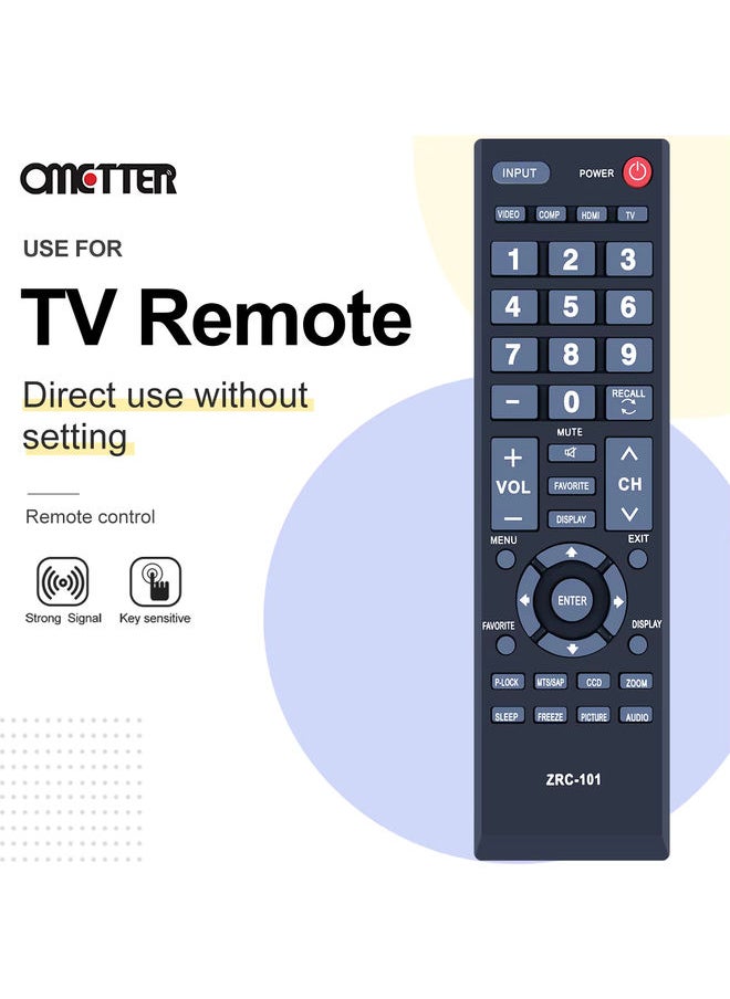 OMETTER - New ZRC-101 for Insignia TV Remote Control NS-LCD15-09 NS-LCD37-09 NS-LCD26-09 NS-LCD22-09 NS-LCD32-09 NS-LCD19-09 NS-LCD19-09CA - Image 1