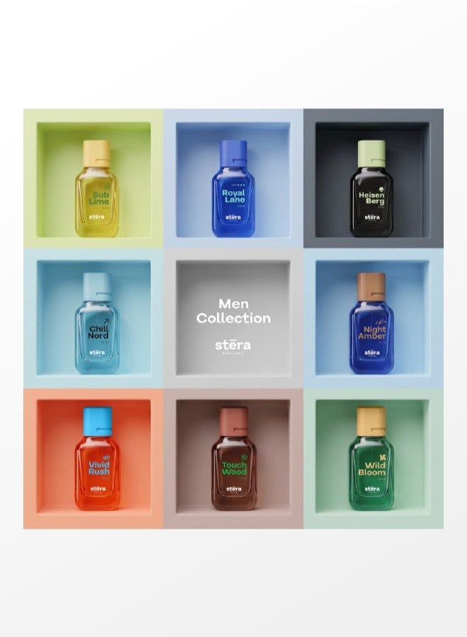 Stera Perfume Men's ALL 8-in-1 Perfume Collection - Eau De Parfum - 50ml (Each), Long Lasting Fragrance, Travel Size Perfumes, Premium Perfume Gift Set For Men - Image 1