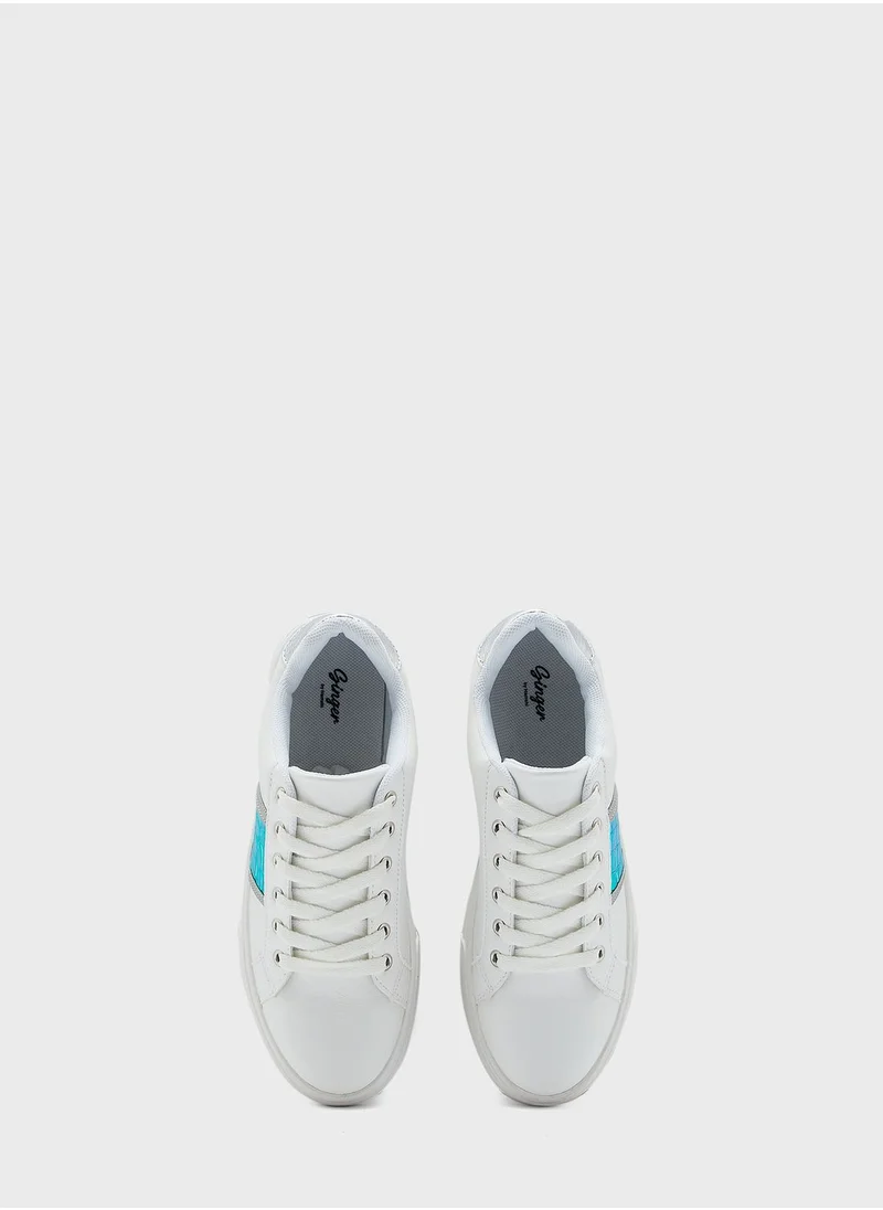 جينجر Side Detail Sneakers