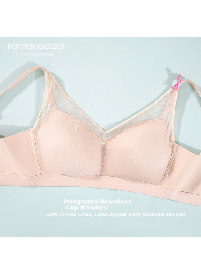 Fentengcare French Style Comfortable Seamless Mesh Cup Small Chest Push-up Anti-sagging Anti-spread Bra Xqf - Image 4