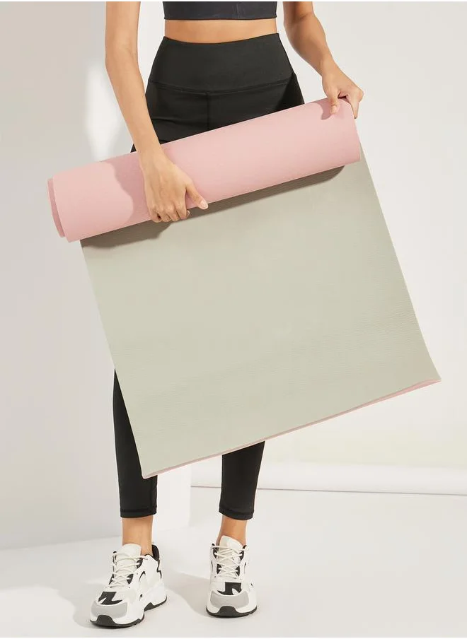 Styli 2-Way Usable Textured Yoga Mat with Carry On Strap