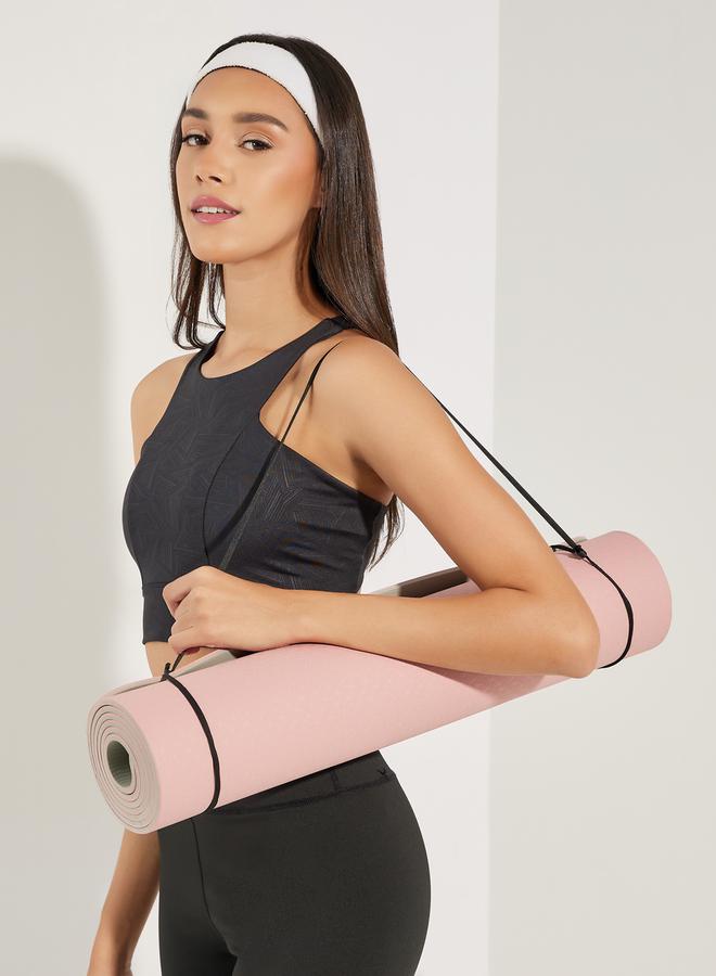 Styli 2-Way Usable Textured Yoga Mat with Carry On Strap - Image 1