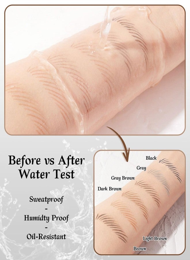 SUMEITANG 12 Piece Light Brown Waterproof Eyebrow Pencils for Women w/Microblading Eyebrow Pencil & Brow Trimming Supplies Kit Permanent Eye Brow Liners For Salon-Quality Shaping & Filling Of Marks - Image 3