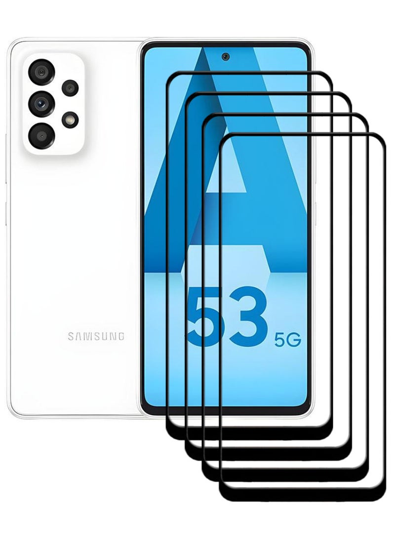 ACLIX 4 Pieces Antistatic ESD Dustproof Premium Quality High Definition Tempered Glass Screen Protector Designed For Samsung Galaxy A53 5G - Image 1